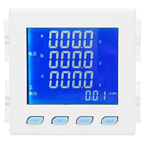 LT194E-9SY White Power Meter LCD-Anzeige Messung der Spannungsstrom 3-Phasen-Verwendung von KANASI