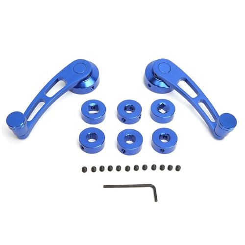 Legierung Fenstergriff Riser Wickler Kurbel Safe Langlebiger Easy Operation für Klassenwagen (Blue) von KANASI