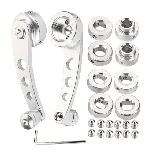 Legierung Fenstergriff Riser Wickler Kurbel Safe Langlebiger Easy Operation für Klassenwagen (Silver) von KANASI