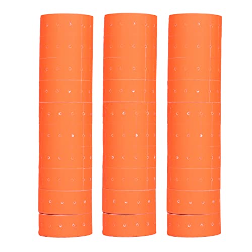 Pricing Label Paper 3 Tubes 15000pcs Price Gun Tag 21x12mm for M5500 MX5500 (Red) von KANASI