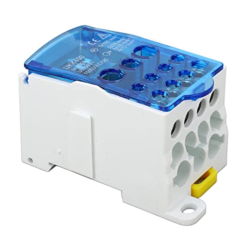 Terminal Block Junction Box Hochleitfähige universelle Leistungsverteilung 690 V 400A für Verteilungsschränke (Blau) von KANASI