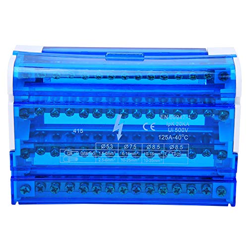 Terminal Blockverteilungsbox DIN-Schiene 4-Level-Einphase mit transparenter Staubbedeckung Terminal Blockverteilungsbox DIN-Schiene 4-Level-Einphase mit transparenter Staubbedeckung von KANASI