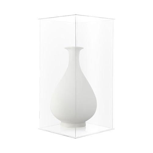 KANBCNG Acryl-Ausstellungsständer Acryl-Vitrine Tragfähigkeit 3 kg Zerlegen Ausstellungsbox Schaukasten Transparent Staubschutz 30x30x60 cm für Lieblingsblumen Sammlerstücke usw von KANBCNG