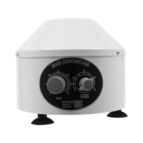 KANBCNG Elektrische Labor Zentrifuge Tischzentrifuge mit 20ml x 6 Röhrchen 4000rpm 0-60 Minuten Timer Laborzentrifuge Medizinische Zentrifuge Centrifuge Blutplasma Mikrozentrifuge von KANBCNG