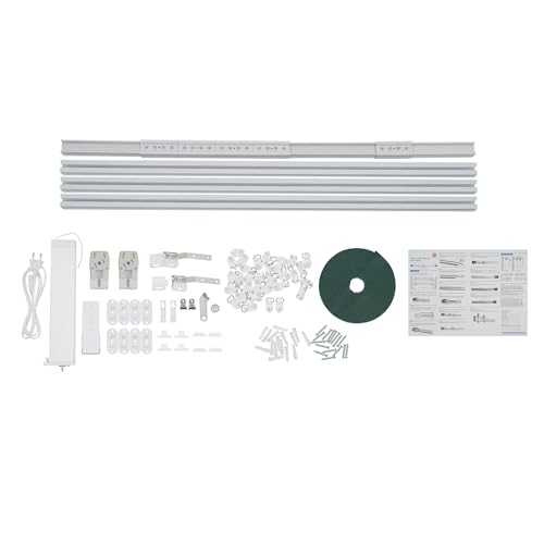 KANBCNG Motorisierte Vorhangschiene Intelligente Fensterschiene Timer-Funktion Sprache/APP/Fernbedienung/Manuelle Schaltfunktion für I/U-Schiene Deckenmontage Gardinenschiene Elektrische Schiene KANBCNG Motorisierte Vorhangschiene Intelligente Fensterschiene Timer-Funktion Sprache/APP/Fernbedienung/Manuelle Schaltfunktion für I/U-Schiene Deckenmontage Gardinenschiene Elektrische Schiene von KANBCNG
