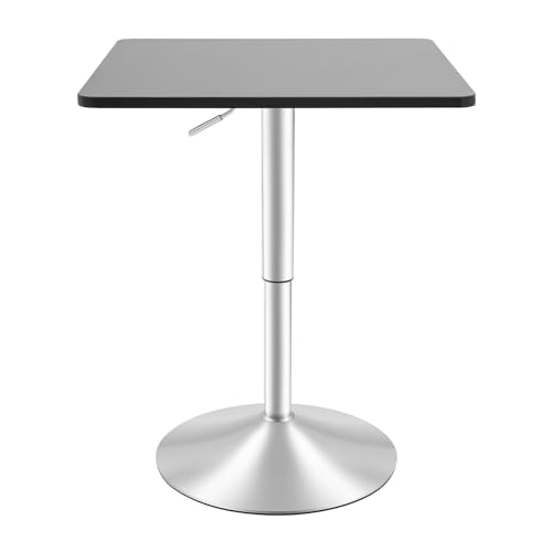 KANBCNG Quadratischer Stehtisch Einstellbarer Höhe Bartisch Tragfähigkeit 150 kg 360° Gedreht Hochtisch Quadratischer Bar-Tisch MDF Computertisch Ausstellungstisch Teetisch KANBCNG Quadratischer Stehtisch Einstellbarer Höhe Bartisch Tragfähigkeit 150 kg 360° Gedreht Hochtisch Quadratischer Bar-Tisch MDF Computertisch Ausstellungstisch Teetisch von KANBCNG