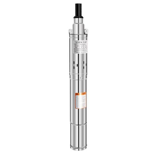 KANBCNG Tiefbrunnenpumpe 220-240V 250W Edelstahl Brunnenpumpe 3" Brunnenpumpe max. Durchfluss 1600L/h Tauchpumpe Rohrpumpe Wasserpumpe für Bewässerung Ackerland Wasser für Dörfern usw KANBCNG Tiefbrunnenpumpe 220-240V 250W Edelstahl Brunnenpumpe 3" Brunnenpumpe max. Durchfluss 1600L/h Tauchpumpe Rohrpumpe Wasserpumpe für Bewässerung Ackerland Wasser für Dörfern usw von KANBCNG