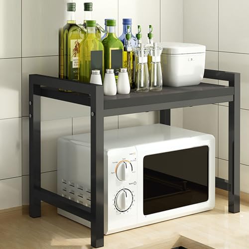 KANBUN 2tier Holzmikrowellenschelfständer für Microwave -Ofen -Rack für die Counter -Organisation und das Tabellengeschirr -Speicherutensilien und die Gewürzorganisator steckend KANBUN 2tier Holzmikrowellenschelfständer für Microwave -Ofen -Rack für die Counter -Organisation und das Tabellengeschirr -Speicherutensilien und die Gewürzorganisator steckend von KANBUN