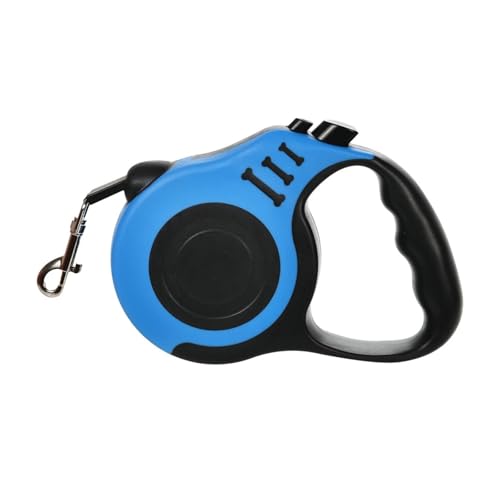 KANBUN 3m 5m Hunde -Leine -Blei für kleine mittelgroße Hunde Katzen Automatisch einziehbares Starkes Nylon -Welpen -Traktionsseil Vorräte (Blau, 5m) von KANBUN