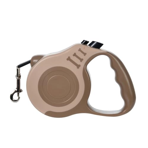 KANBUN 3m 5m Hunde -Leine -Blei für kleine mittelgroße Hunde Katzen Automatisch einziehbares Starkes Nylon -Welpen -Traktionsseil Vorräte (braun, 5m) von KANBUN