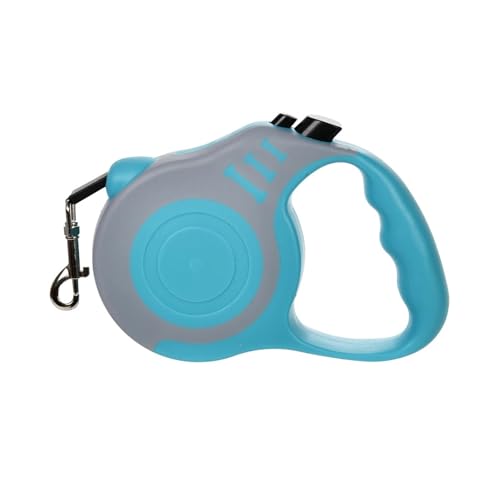 KANBUN 3m 5m Hunde -Leine -Blei für kleine mittelgroße Hunde Katzen automatisch einziehbarer starker Nylon -Welpen -Traktionsseil Vorräte (hellblau, 5m) von KANBUN