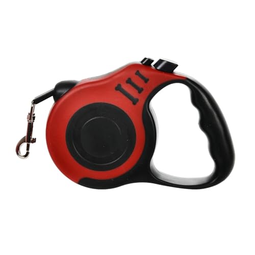 KANBUN 3m 5m Hunde -Leine -Blei für kleine mittelgroße Hunde Katzen automatisch einziehbarer starker Nylon -Welpen -Traktionsseil Vorräte (rot, 5m) von KANBUN