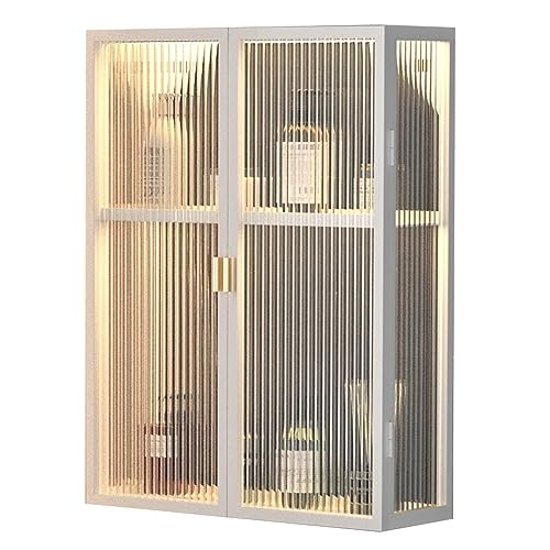KANBUN Badezimmerschrank für Badezimmer oder Garage mit Türen Wandmontierte Designer Badezimmer Wandschrank über dem Toilettenschrank Wäscherei Lagerung von KANBUN