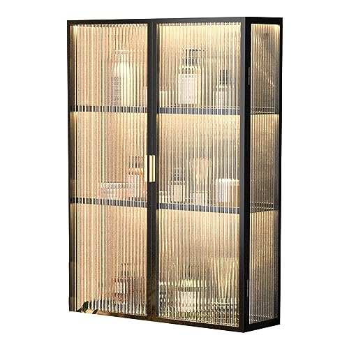 KANBUN Badezimmerschrank für Badezimmer oder Garage mit Türen Wandmontierte Designer Badezimmer Wandschrank über dem Toilettenschrank Wäscherei Lagerung von KANBUN