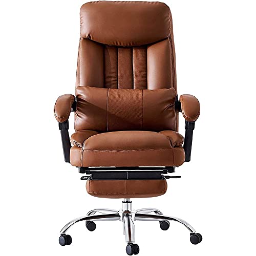 KANBUN Bürostuhl Computer Schreibtisch Stuhl Gaming - Executive Extra gepolsterte weiße Schreibtischstühle für Home Office High Back Leder -Computerstuhl Einstellbare Höhe Schwenkstuhl KANBUN Bürostuhl Computer Schreibtisch Stuhl Gaming - Executive Extra gepolsterte weiße Schreibtischstühle für Home Office High Back Leder -Computerstuhl Einstellbare Höhe Schwenkstuhl von KANBUN