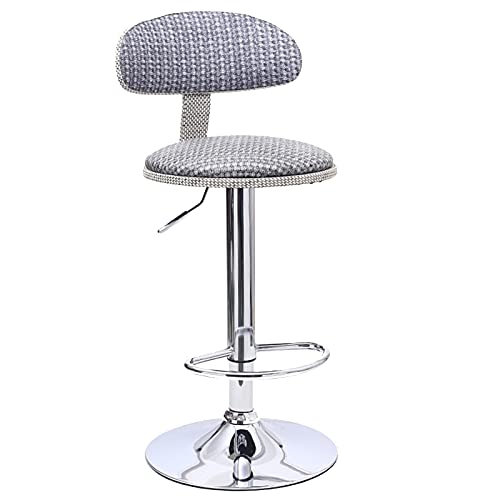 KANBUN Moderne Schwenkbarpools Liftbar, Küche Essstuhl mit ergonomischem Rückengriff Griff und Chassis, einstellbar 58-80 cm (Farbe: Grau) von KANBUN