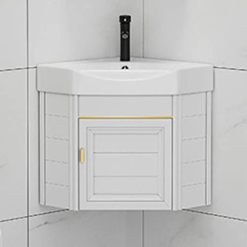 KANBUN Moderne Wandmontage Kleiner Badezimmer -Eitelkeitschrank mit Waschbecken und Lagerungskeramik Wäschelwanne Kombination Heißer kalter Wasserhahn Abfluss ideal für die Küche zu Hause oder für KANBUN Moderne Wandmontage Kleiner Badezimmer -Eitelkeitschrank mit Waschbecken und Lagerungskeramik Wäschelwanne Kombination Heißer kalter Wasserhahn Abfluss ideal für die Küche zu Hause oder für von KANBUN