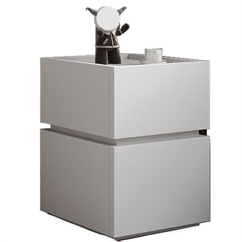 KANBUN Moderner Holz Kleiner Nachttisch mit 2 Schublade - Leichte Luxusschlafzimmer schmal KANBUN Moderner Holz Kleiner Nachttisch mit 2 Schublade - Leichte Luxusschlafzimmer schmal von KANBUN