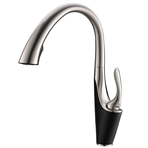 KANBUN Moderner schwarz gebürsteter Nickelküchenmischer Tippen Sie mit Pull Out Sprayer KANBUN Moderner schwarz gebürsteter Nickelküchenmischer Tippen Sie mit Pull Out Sprayer von KANBUN