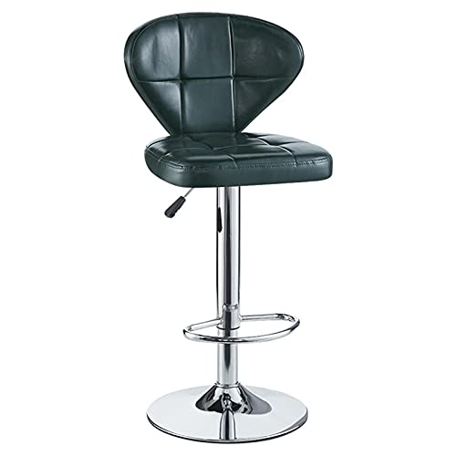 KANBUN Retro Swivel Bar Restaurant Barchairs Verstellbarer Bar Stuhl mit Schwammpads Rückenlehne, Fußstütze und Chassis für Diningroom Cafe Counter (Farbe: Grün) von KANBUN