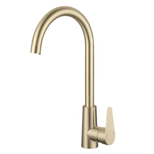 KANBUN Schwarzer Küchenarmatur 360 Grad Rotate Edelstahl Waschbecken Heißer Colsink -Mischmischhahn, A1117c KANBUN Schwarzer Küchenarmatur 360 Grad Rotate Edelstahl Waschbecken Heißer Colsink -Mischmischhahn, A1117c von KANBUN