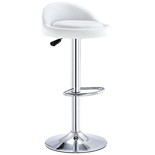 KANBUN Simple Modern Swivel Bar Chair with Ergonomic Backrest, Lifting Handle Metal Footrest, Seat Height Adjustable 60-80 cm(Color:Whie) von KANBUN