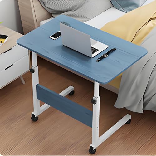 KANBUN Verstellbarer C-förmiger Endtisch mit Rädern U2013 Moderner Beistelltisch für Wohnzimmer, Schlafzimmer oder Büro, perfekt als Endtische Wohnzimmer mit Aufbewahrung oder Frühstückstisch, für von KANBUN