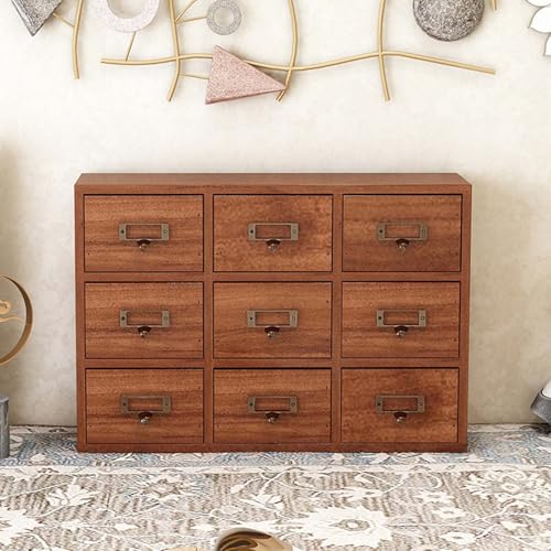 KANBUN Vintage-Holzspeicherbox, mehrstufiger Apothekerschrank mit Schubladen, Organizer des Arbeitsplatzkartenkatalogs, herkömmliche Schreibtischlagerung KANBUN Vintage-Holzspeicherbox, mehrstufiger Apothekerschrank mit Schubladen, Organizer des Arbeitsplatzkartenkatalogs, herkömmliche Schreibtischlagerung von KANBUN