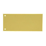 KANGARO Blanko Trennstreifen Spezial Gelb Karton Rechteckig 2 Löcher 07071-07 100 Stück von KANGARO
