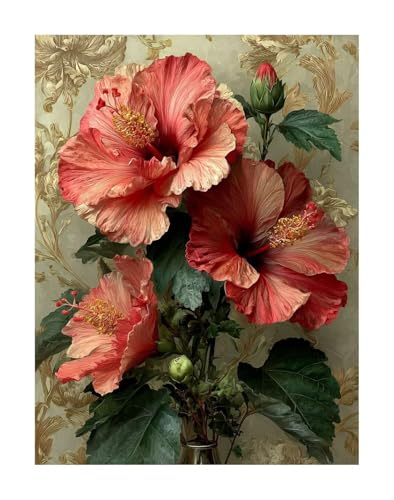 Diamond Painting Blume Diamond Painting Erwachsene Groß XXL 50 x 70 cm Pflanze Full drill Daiment Malerei Erwachsene, 5D Diamant Art Mosaic Stickerei Bastelset Geschenk für Home Decor KSWF638 von KANGSONGWENJIAJU
