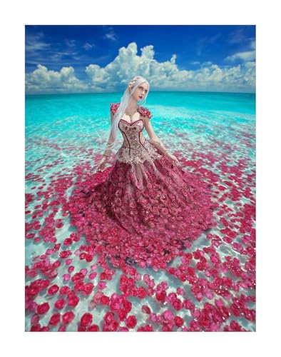 Diamond Painting Frau Diamond Painting Erwachsene Groß XXL 60x80 cm Blume Full drill Daiment Malerei Erwachsene, 5D Diamant Art Mosaic Stickerei Bastelset Geschenk für Home Decor KSWF516 von KANGSONGWENJIAJU