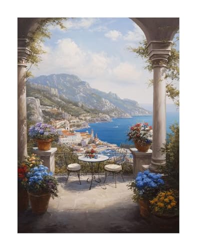 Diamond Painting Set Landschaft Diamant Painting Erwachsene Groß DlY Art Kinder Full Drill Diamond Malerei Kleine Stadt 5D Diamant Kunst Malerei Stickerei Mosaic Bastelset Home Decor 30x40 cm KSWF532 von KANGSONGWENJIAJU