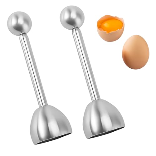 2 Stück Eierköpfer,Edelstahl Eieröffner mit Kugel,Gekochte Eier Öffner,Eierschalensollbruchstellenverursacher,Kreatives Einfacher Shell Gadget,Egg Eiköpfer,für Harte und Weiche Eier Harte Gekochtes 2 Stück Eierköpfer,Edelstahl Eieröffner mit Kugel,Gekochte Eier Öffner,Eierschalensollbruchstellenverursacher,Kreatives Einfacher Shell Gadget,Egg Eiköpfer,für Harte und Weiche Eier Harte Gekochtes von KANGWFAN
