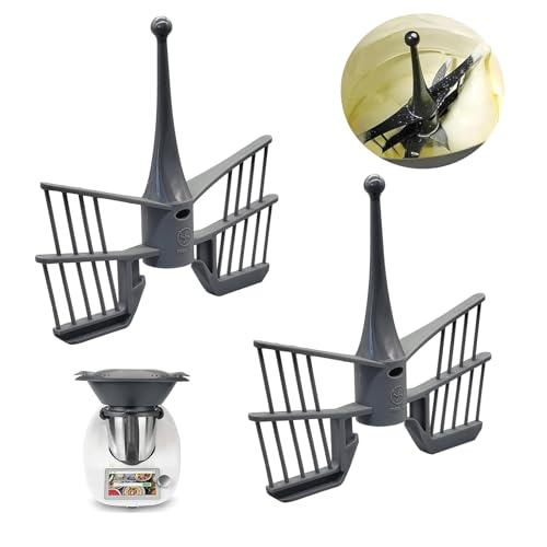 2 Stück Schmetterling Rühraufsatz für Thermomix,Rührer Zubehör,für Thermomix Rühreinsatz Schmetterling Ersatzteile Aufsatz,Kompatibel mit TM5 TM6 TM31 Vorwerk Thermomix Küchenmaschine von KANGWFAN