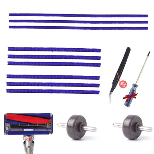 Plüschstreifen&Rollen Ersatzteile für Dyson V6 V7 V8 V10 V11 V15,Weiche Plüschstreifen+Achsen+Rollen Zubehörset,Staubsauger Ersatz Zubehör,für Dyson Reinigungskopf Ideal Glatte Bewegung Plüschstreifen&Rollen Ersatzteile für Dyson V6 V7 V8 V10 V11 V15,Weiche Plüschstreifen+Achsen+Rollen Zubehörset,Staubsauger Ersatz Zubehör,für Dyson Reinigungskopf Ideal Glatte Bewegung von KANGWFAN