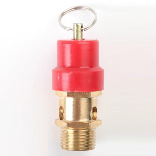 Druckluft Sicherheitsventil,Luftkompressor Überdruckventil,Druckluftkompressor-Druckbegrenzungsventil,Druckregler Heavy Duty Elektrowerkzeuge Zubehör,für Luftkompressor 3/8Gewinde 7.8 bar von KANGWFAN