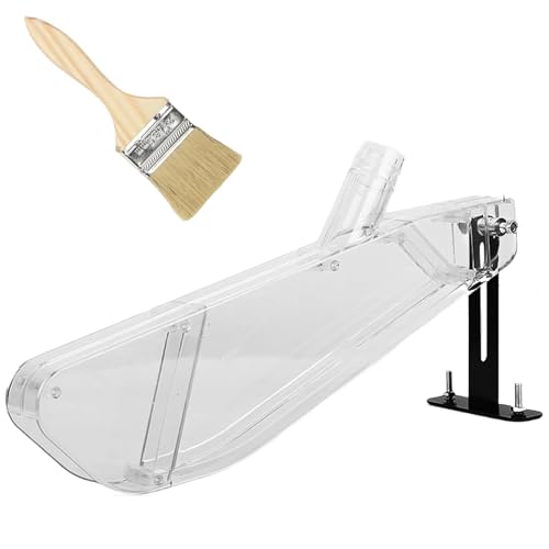 Tischsägen Blattschutz Abdeckung,Transparentem Kreissäge Staubschutz,41.5x6.5x14.5CM Tischkreissägen Schutzabdeckung Zubehör,mit 1 Stück Putzen Bürste,für 4-10" Kreissägen Tischsägen Blattschutz Abdeckung,Transparentem Kreissäge Staubschutz,41.5x6.5x14.5CM Tischkreissägen Schutzabdeckung Zubehör,mit 1 Stück Putzen Bürste,für 4-10" Kreissägen von KANGWFAN