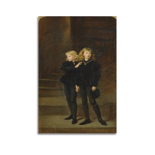 John Everett Millais Malerwerke (Prinzen im Turm), Kunstposter, Wandkunst, Bild, Leinwanddruck, Schlafzimmer, Wohnzimmer, Dekoration, 60 x 90 cm von KANGZENG