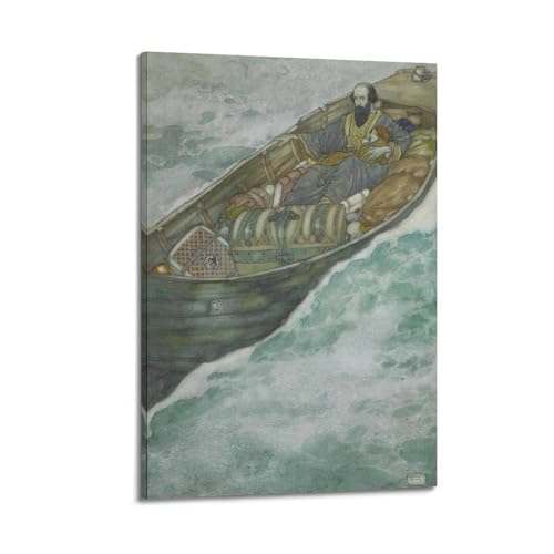 KANGZENG Edmund Dulac Malerwerke (Tempest), Kunstposter, Wandkunst, Rollen, Leinwandbild, Wohnzimmerdekoration, Zuhause, 30 x 45 cm von KANGZENG