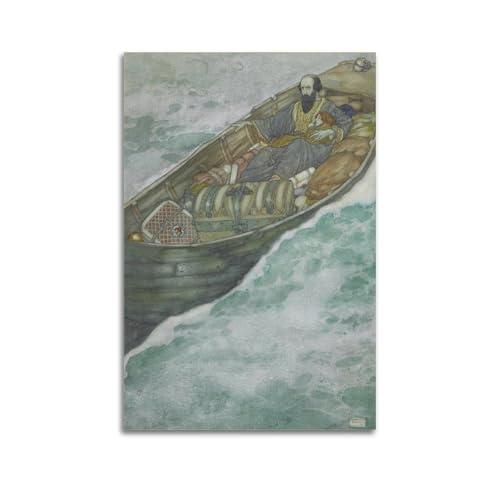 KANGZENG Edmund Dulac Malerwerke (Tempest), Kunstposter, Wandkunst, Rollen, Leinwandbild, Wohnzimmerdekoration, Zuhause, 40 x 60 cm von KANGZENG