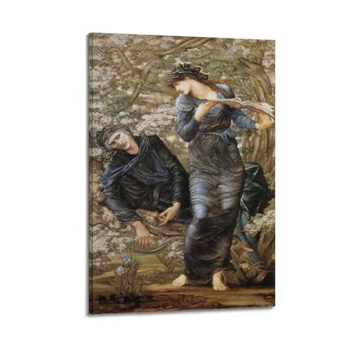 KANGZENG Edward Burne-Jones Malerwerke (Der Beguiling of Merlin), Kunstposter, Bild, Leinwand, Wandfarbe, Kunst, Dekor, moderne Wohnkunstwerke, 30 x 45 cm von KANGZENG