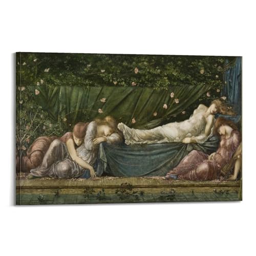 KANGZENG Edward Burne-Jones Malerwerke (The Sleeping Beauty), Kunstposter, Bild, Leinwand, Wandfarbe, Kunst, Dekor, moderne Wohnkunstwerke, 50 x 75 cm von KANGZENG