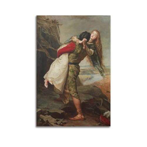 KANGZENG John Everett Millais Malerwerke (Die Krone der Liebe), Kunstposter, Kunst, Leinwand, Dekor, Wanddruck, Foto, Zuhause, moderne Dekoration, 30 x 45 cm von KANGZENG