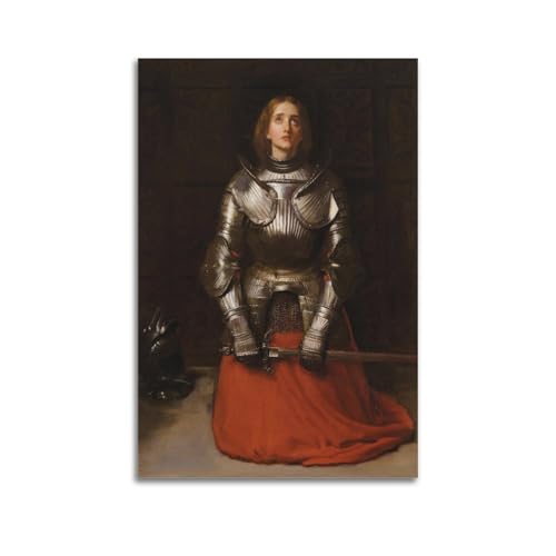 KANGZENG John Everett Millais Malerwerke (Jeanne d'Arc), Kunstposter, dekoratives Gemälde, Leinwand, Wandkunst, Wohnzimmer, Schlafzimmer, 30 x 45 cm von KANGZENG