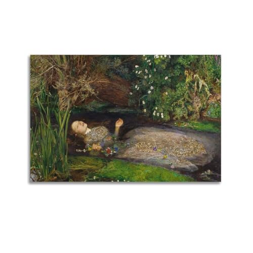 KANGZENG John Everett Millais Malerwerke (Ophelia), Kunstposter, Wandkunstdrucke, Foto, Bild, Gemälde, Raumdekoration, Heimdekoration, 20 x 30 cm von KANGZENG