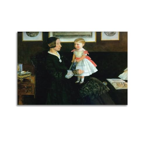 KANGZENG John Everett Millais Malerwerke (Porträt von Frau James Wyatt), Kunstposter, Wandkunst, Bild, Leinwanddrucke, Schlafzimmer, Wohnzimmer, Dekoration, 50 x 75 cm von KANGZENG