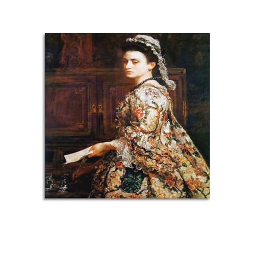 KANGZENG John Everett Millais Malerwerke (Vanessa), Kunstposter, Leinwand, Wandkunst, Bilddrucke, hängende Foto-Idee, Dekoration, 70 x 70 cm von KANGZENG