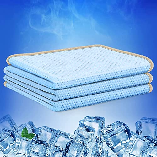 KANKAEU Kühldecke 200x230cm, Kühldecke zum Schlafen, Sommer Decke Schweißabsorbierende und Atmungsaktive, Kuhldecke für Besseren Schlaf, Cooling Blanket Kühl und Hautfreundlich,Blau von KANKAEU