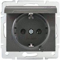 Steckdose mit Erdung, IP-44, Schuko LOGI Graphit Kanlux 25264 von KANLUX