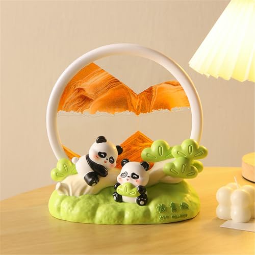 KANLVU Dynamische 3D Sandbilder Flüssige Bewegung, Dynamische Fließende Sandmalerei Therapie-Tool Sandscape Zen-Büro Schreibtischdekoration(B) von KANLVU